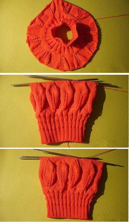 Tasche mit Blattmuster