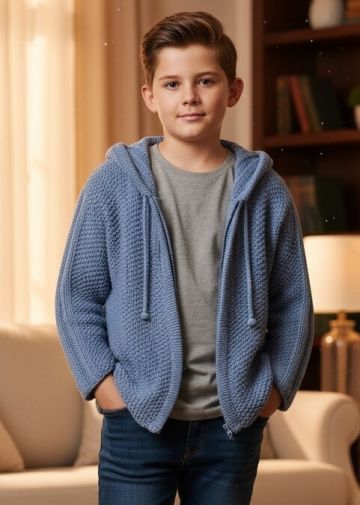 Jacke mit Kapuze für Jungen