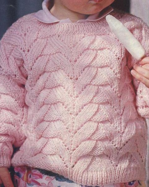 Rosa Kinderpullover