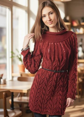 Kleid mit Rundpasse