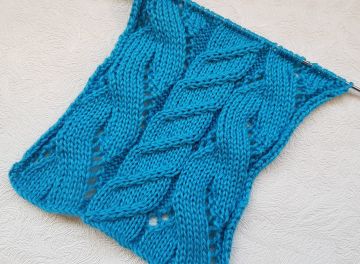 Zopf-Lochmuster stricken