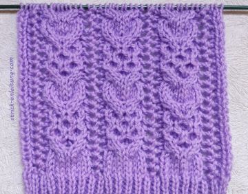 Zopf-Lochmuster stricken