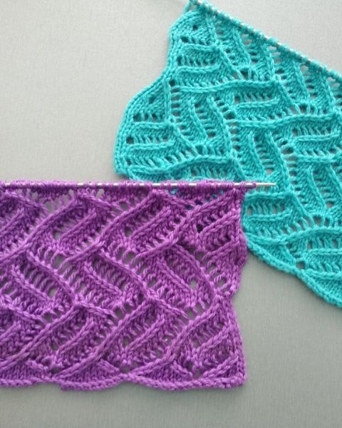 Ajourmuster stricken