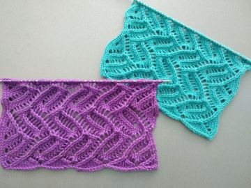Ajourmuster stricken
