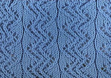 Ajourmuster stricken