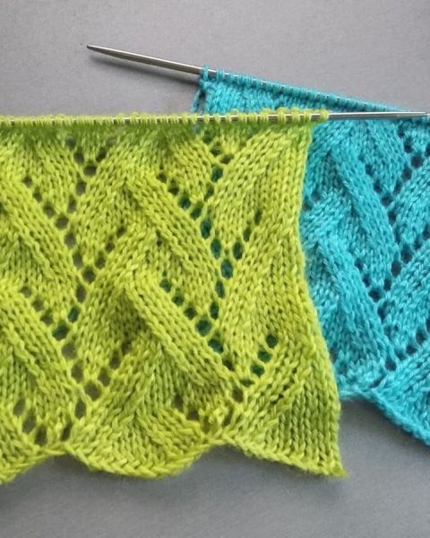 Ajourmuster stricken