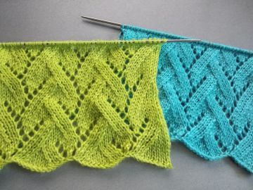 Ajourmuster stricken