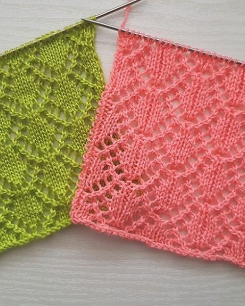 Einfaches Ajourmuster stricken