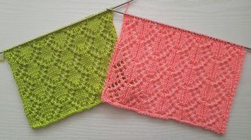 Einfaches Ajourmuster stricken