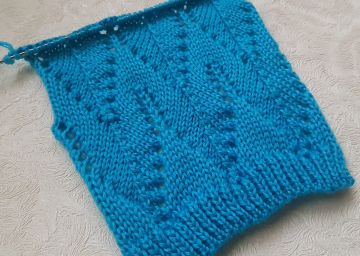 Ajourmuster stricken