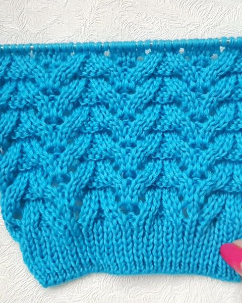 Ajourmuster stricken