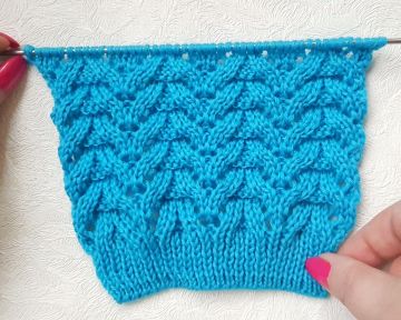 Ajourmuster stricken