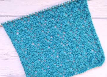 Ajourmuster stricken