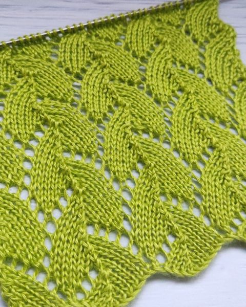 Ajourmuster stricken