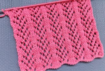 Ajourmuster stricken