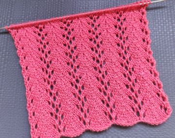 Ajourmuster stricken