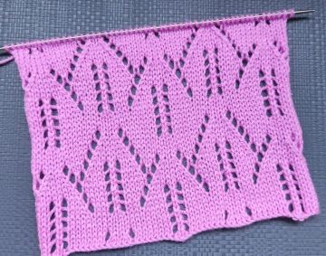 Ajourmuster stricken