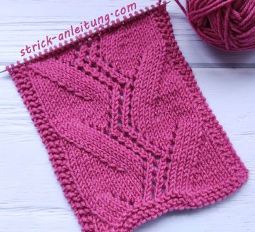 Ajourmuster stricken