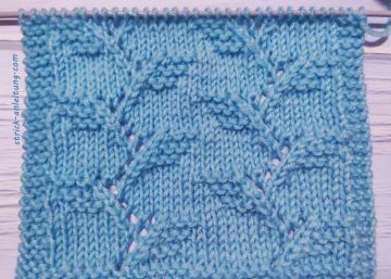 Ajourmuster stricken
