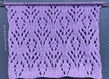Ajourmuster stricken