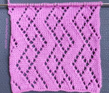 Ajourmuster stricken