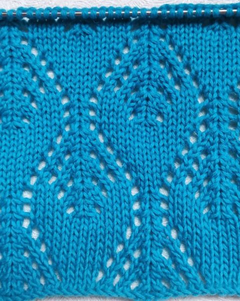 Einfaches Ajourmuster stricken