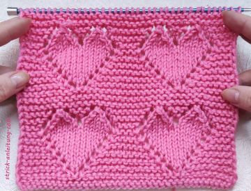 Herzmuster stricken