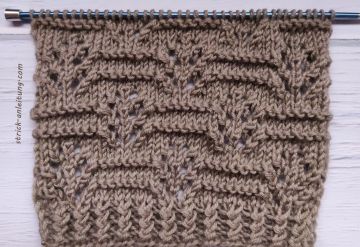 Ajourmuster stricken