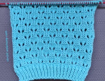 Einfaches Lochmuster stricken