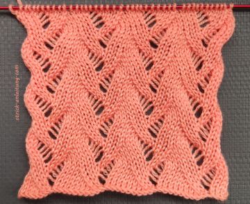 Ajourmuster stricken