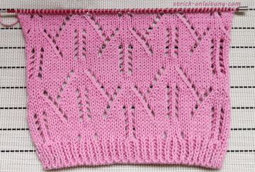 Ajourmuster stricken