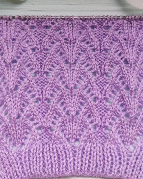 Ajourmuster stricken