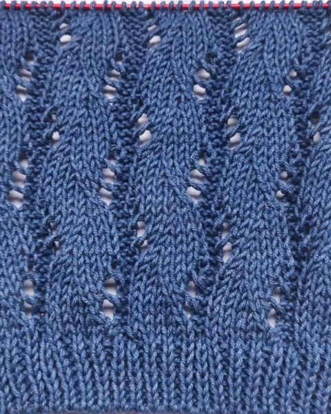 Einfaches Ajourmuster stricken