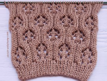 Ajourmuster stricken