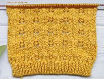 Ajourmuster stricken