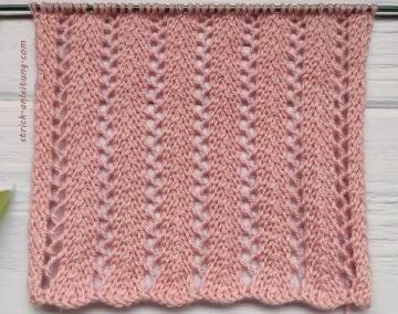 Ajourstreifen stricken