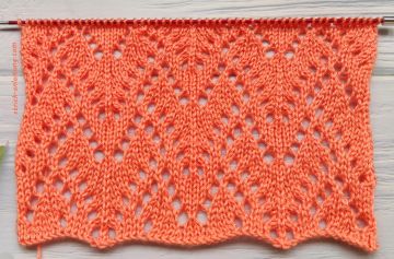 Ajourmuster stricken