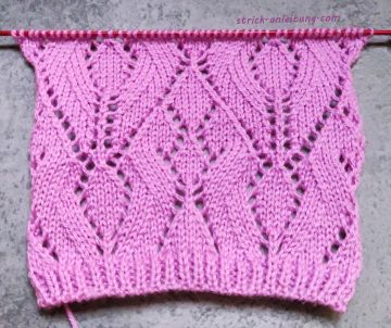 Ajourmuster stricken
