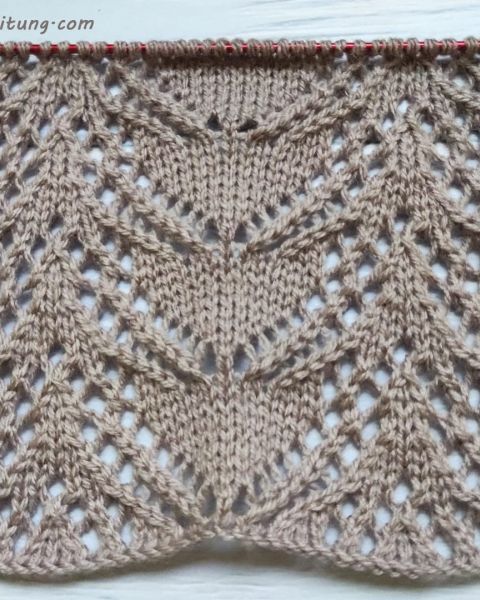 Ajourmuster stricken