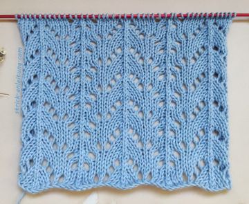 Ajourmuster stricken