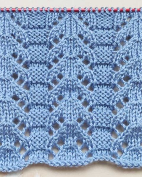 Ajourmuster stricken