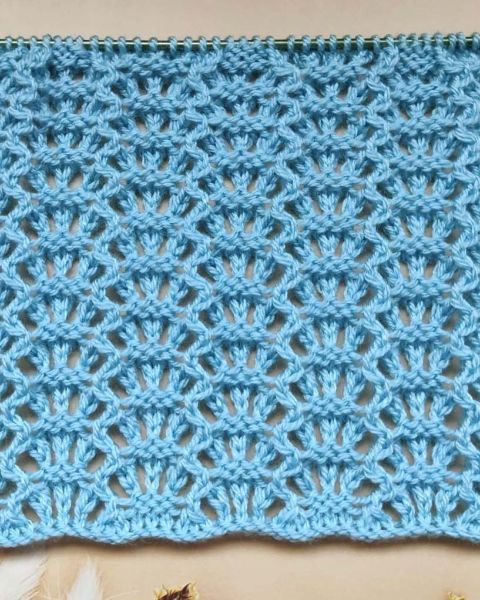 Ajourmuster stricken