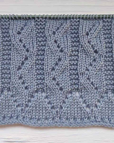 Ajourmuster stricken
