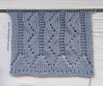 Ajourmuster stricken