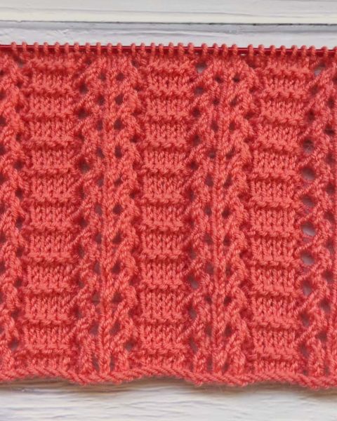 Ajourmuster stricken