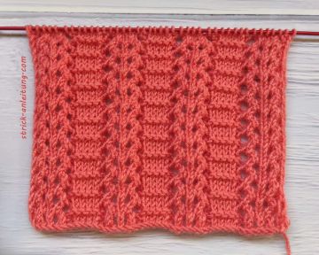 Ajourmuster stricken