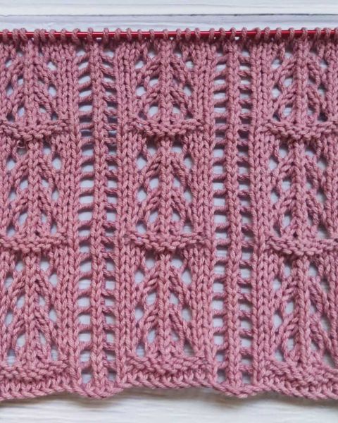 Ajourmuster stricken