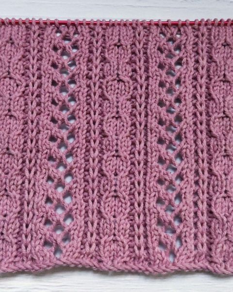 Ajourmuster stricken