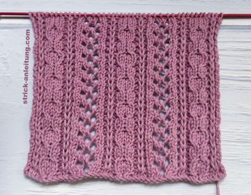 Ajourmuster stricken