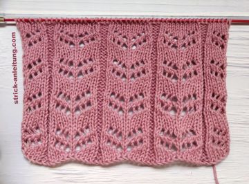 Ajourmuster stricken